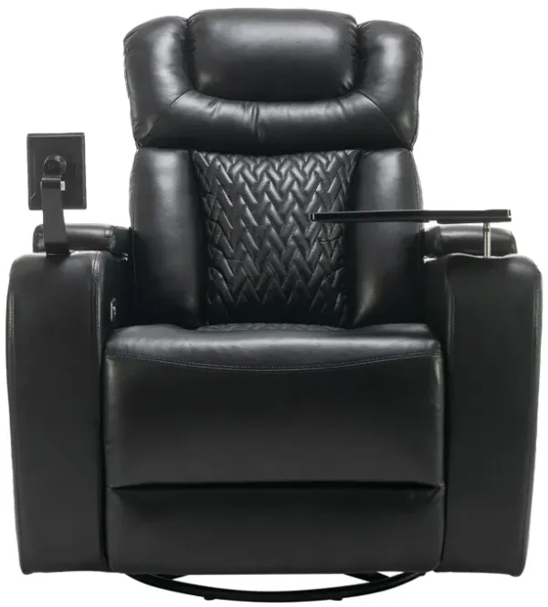 Merax 270 Degree Swivel PU Leather Power Recliner Chair