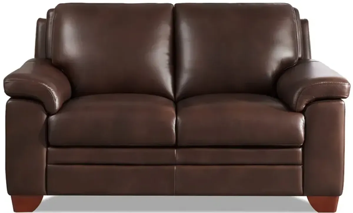 Magnum Top Grain Leather Loveseat