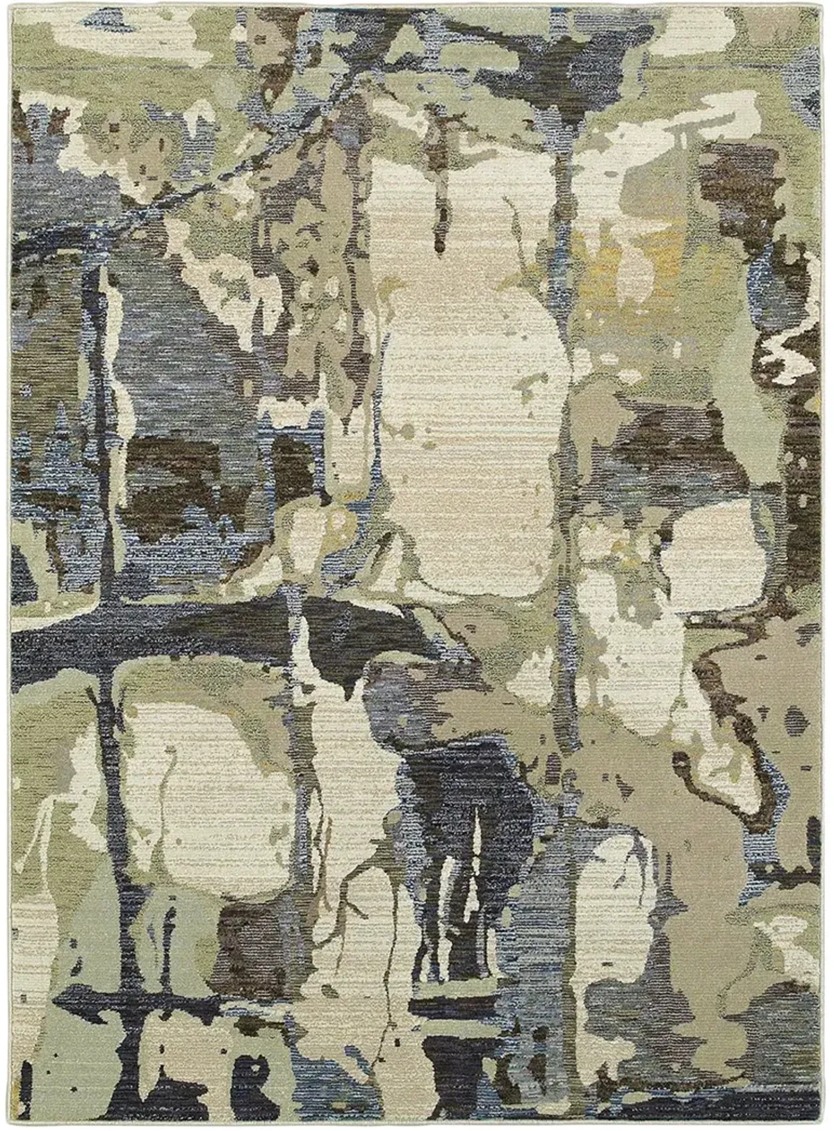 Evolution 5'3" x 7'3" Blue Rug