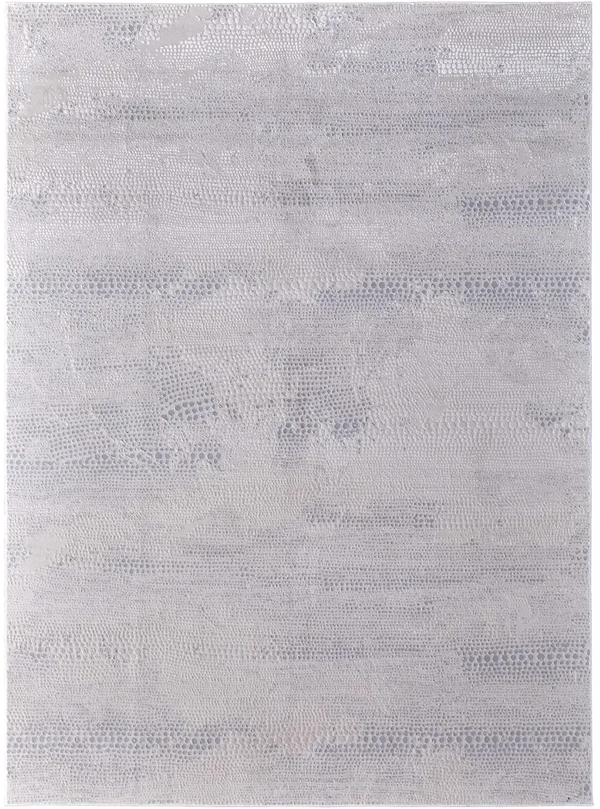 Prasad 39N8F 5' x 8' Ivory/Silver/Gray Rug