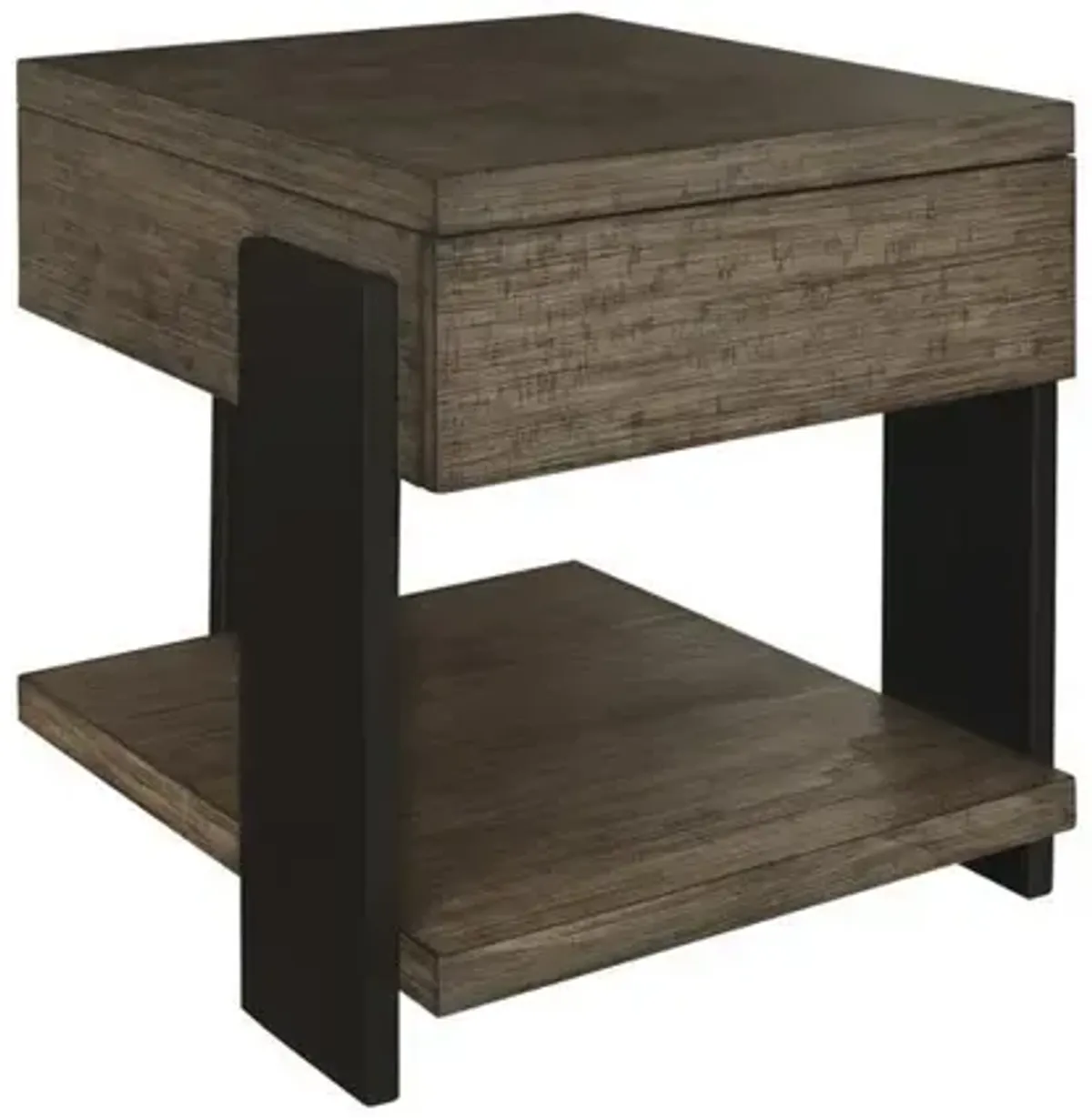 End Table, Clay/Black