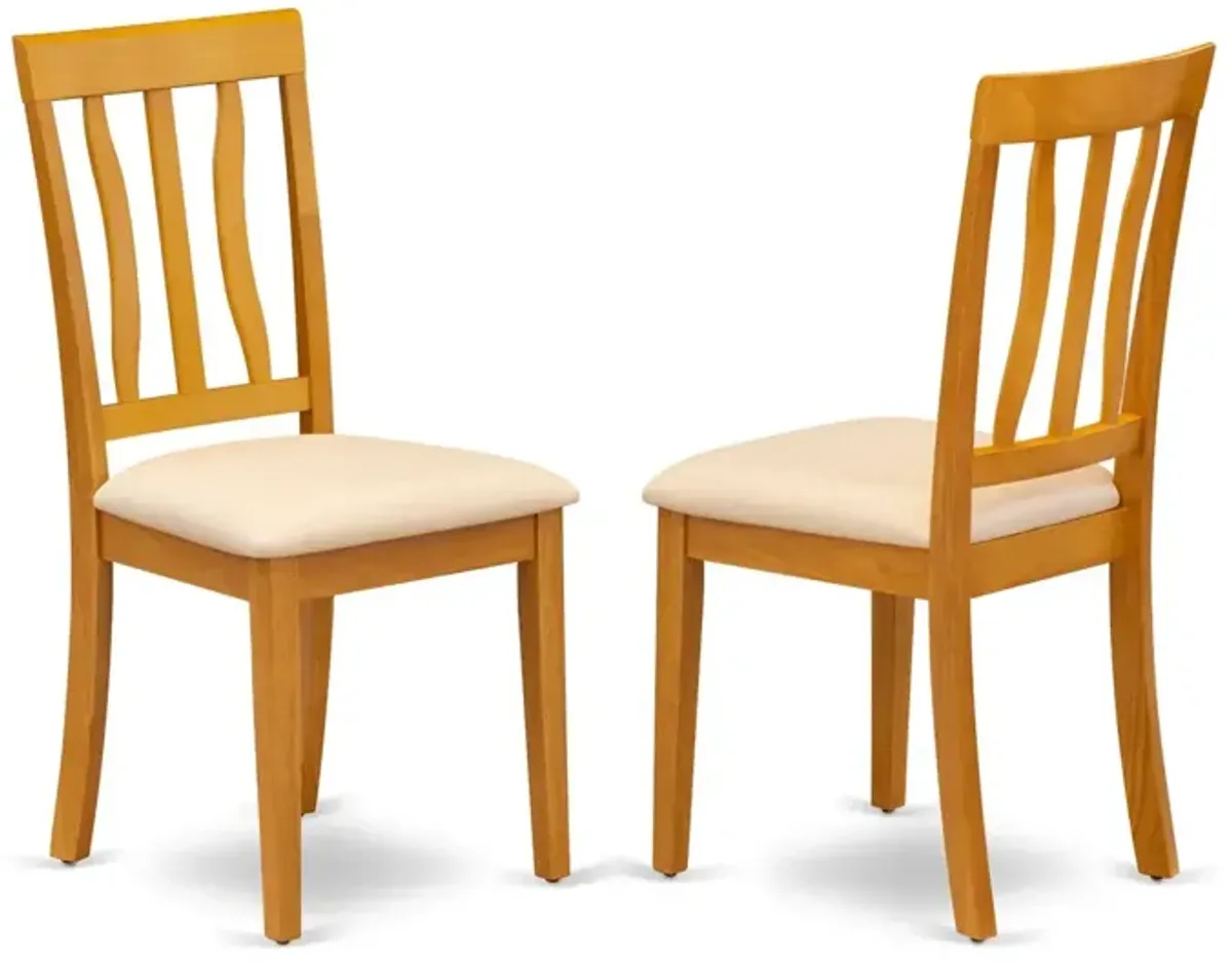 East West Furniture ANC-OAK-C Antique Dining Chair Cushion Seat with Oak Finish