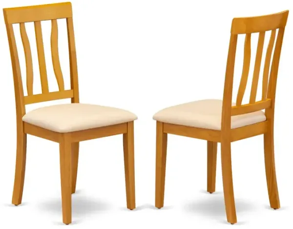 East West Furniture ANC-OAK-C Antique Dining Chair Cushion Seat with Oak Finish