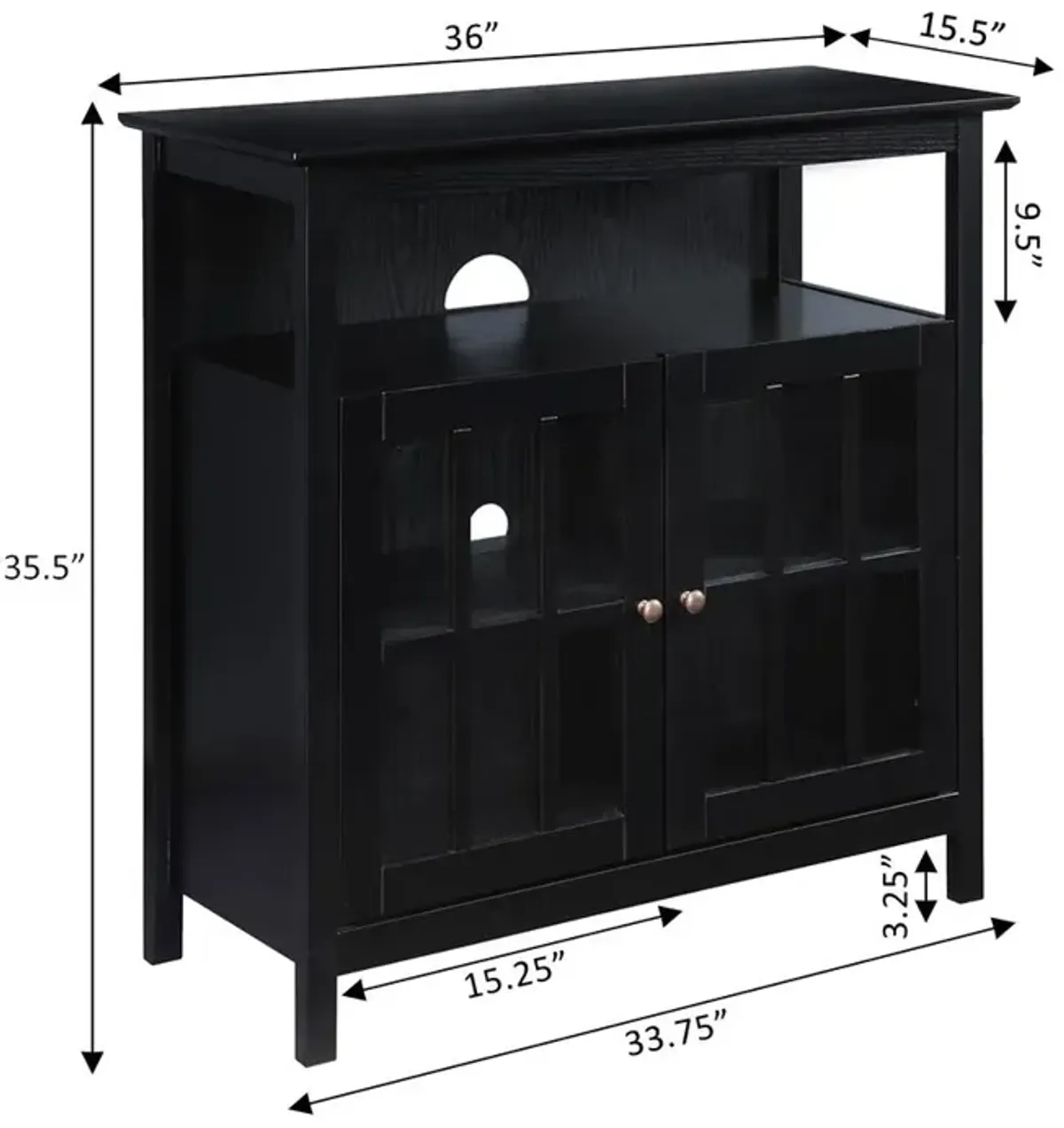 Convience Concept, Inc. Big Sur Highboy TV Stand