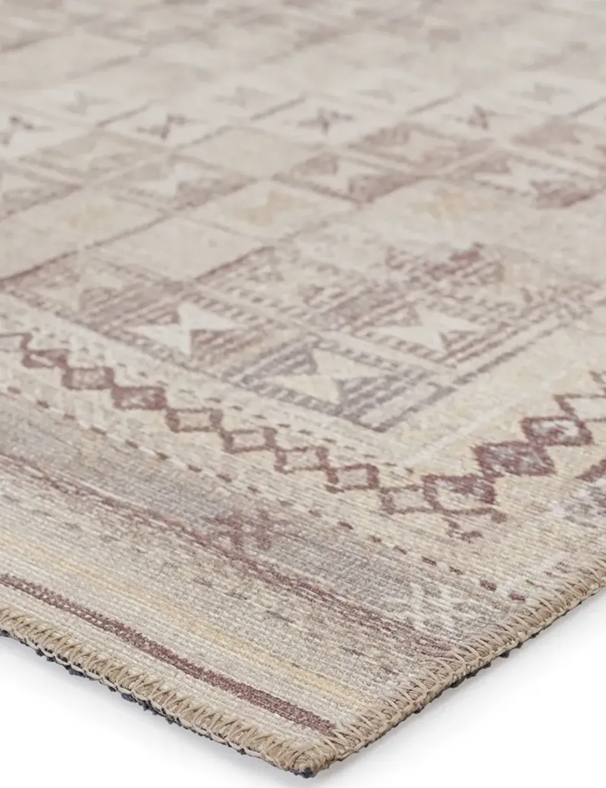 Harman By Katelester Davina Tan/Taupe 2'6" x 10' Runner Rug