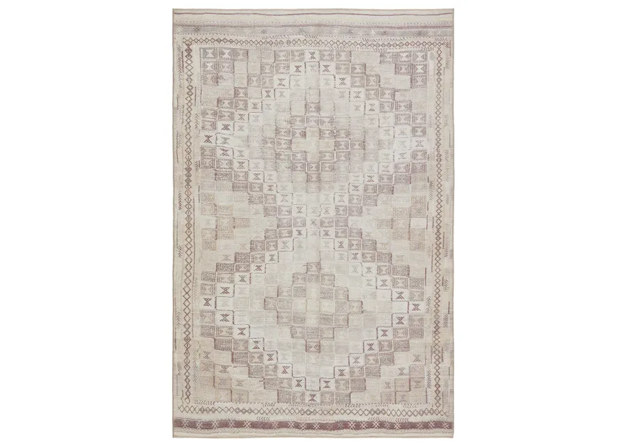 Harman By Katelester Davina Tan/Taupe 2'6" x 10' Runner Rug