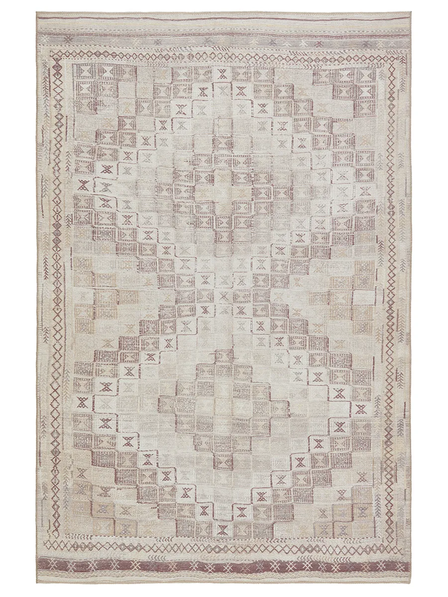 Harman By Katelester Davina Tan/Taupe 2'6" x 10' Runner Rug