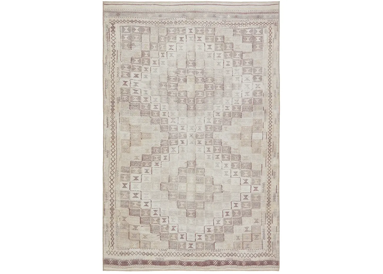 Harman By Katelester Davina Tan/Taupe 2'6" x 10' Runner Rug