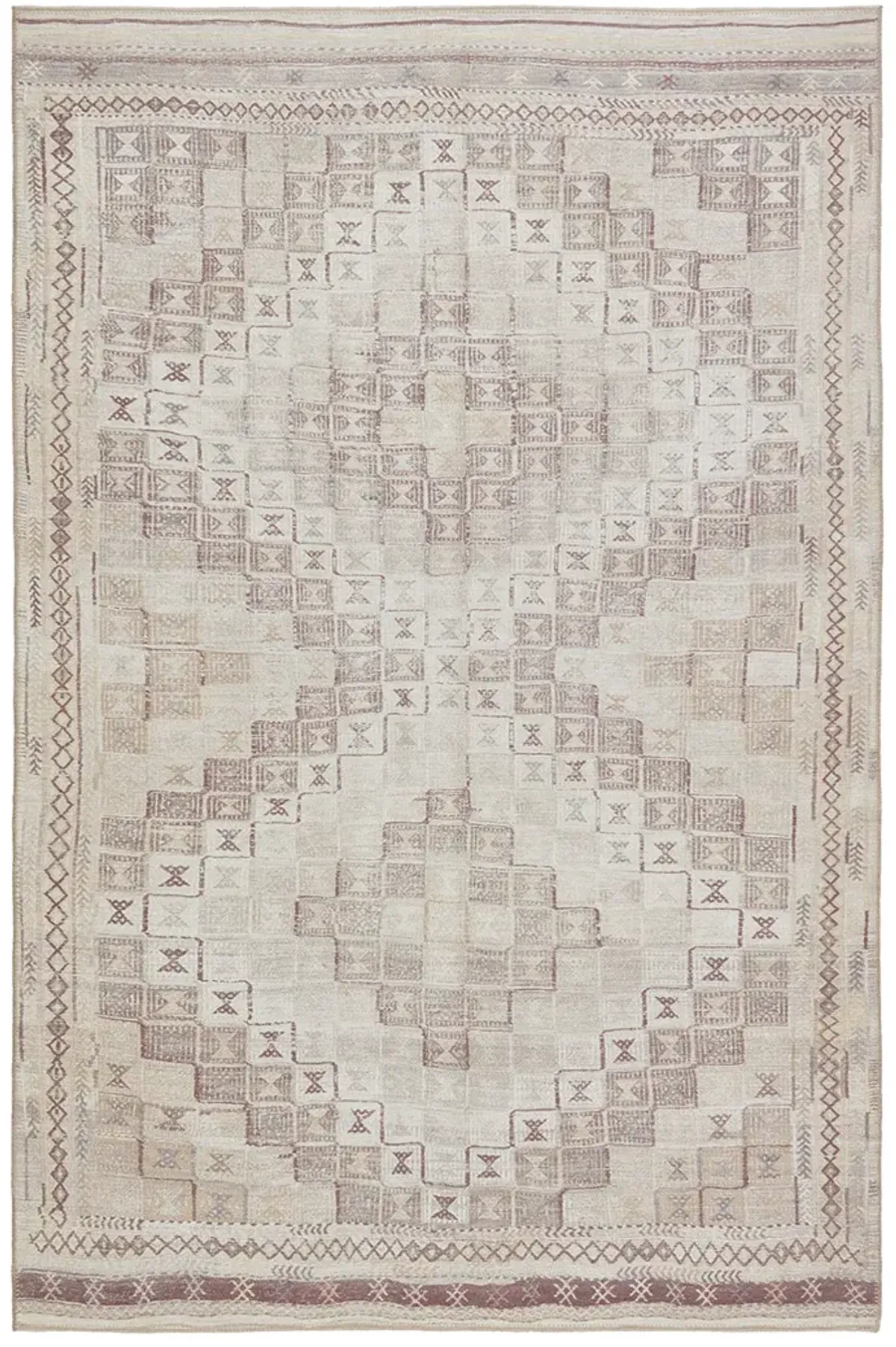 Harman By Katelester Davina Tan/Taupe 2'6" x 10' Runner Rug