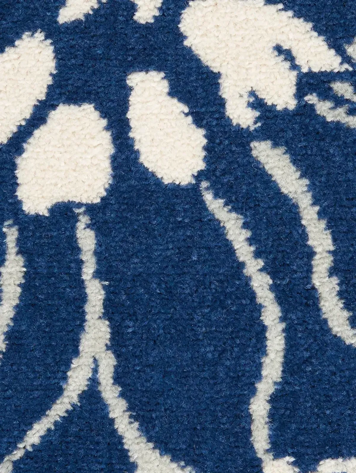 Passion PSN17 Navy/Ivory 5' x Round Rug