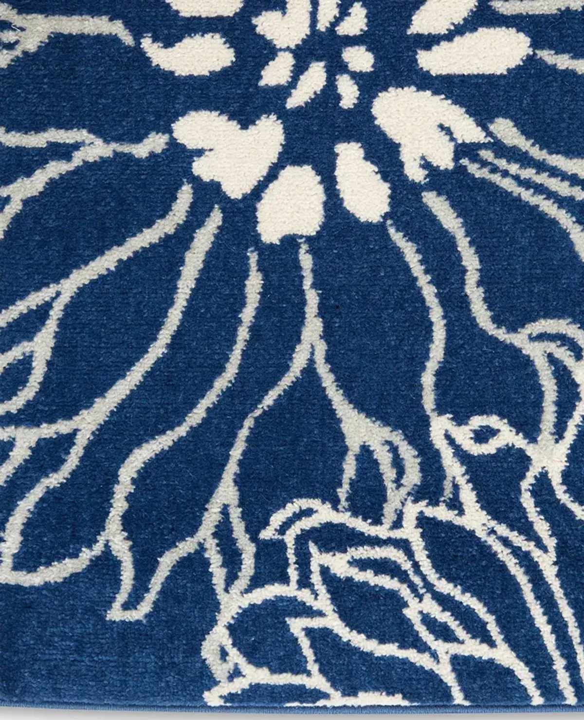 Passion PSN17 Navy/Ivory 5' x Round Rug