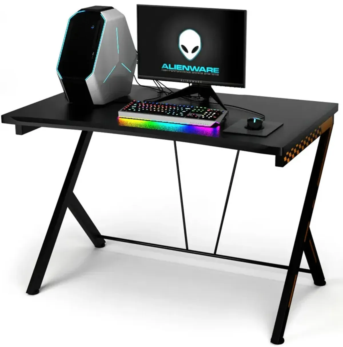 Costway Gaming Desk Computer Desk PC Laptop Table Workstation Home Office Ergonomic New