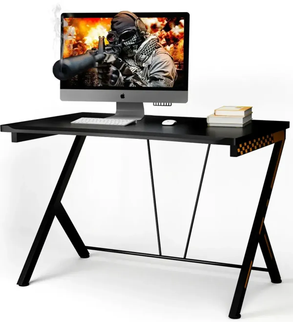 Costway Gaming Desk Computer Desk PC Laptop Table Workstation Home Office Ergonomic New