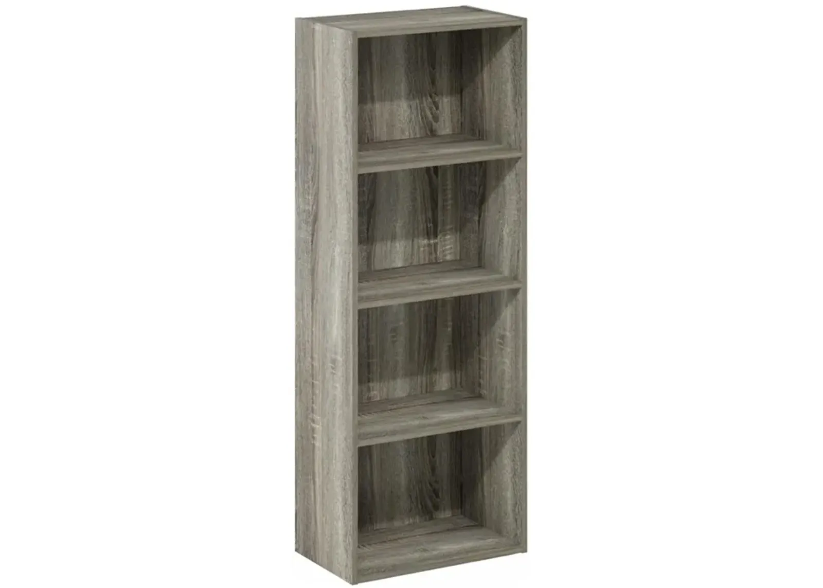 Furinno Luder Bookcase / Book / Storage, 4-Tier, French Oak