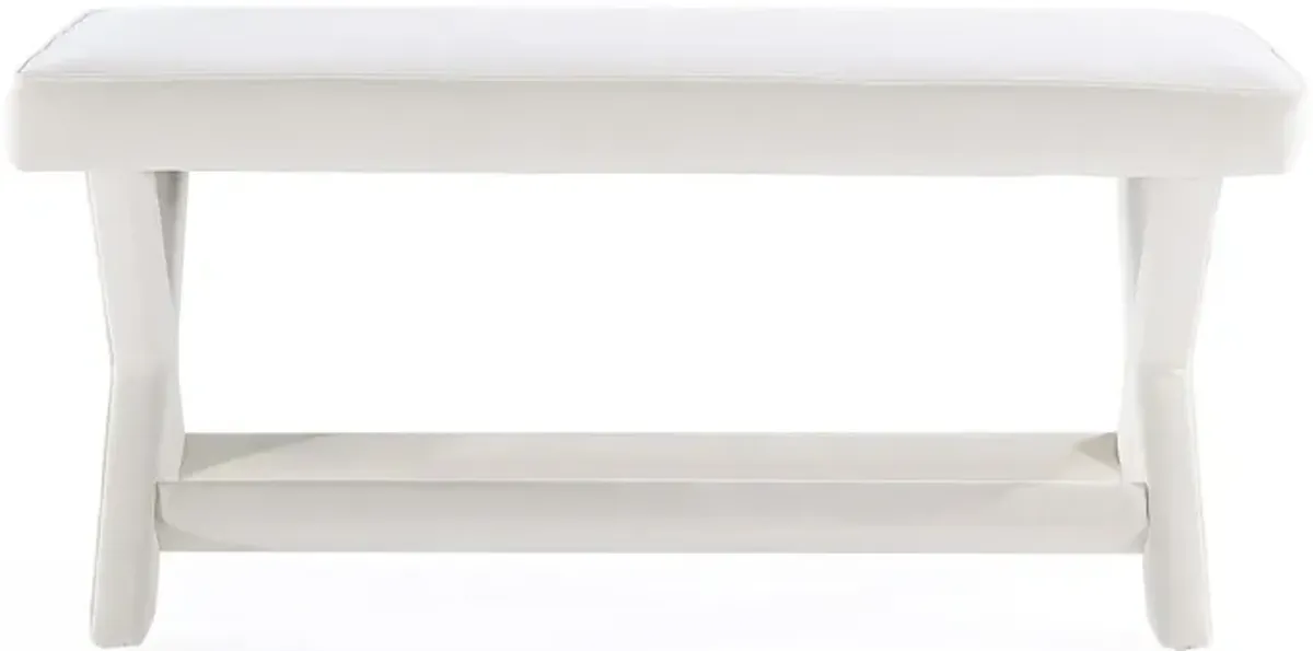 Abigail Cream Double Bench