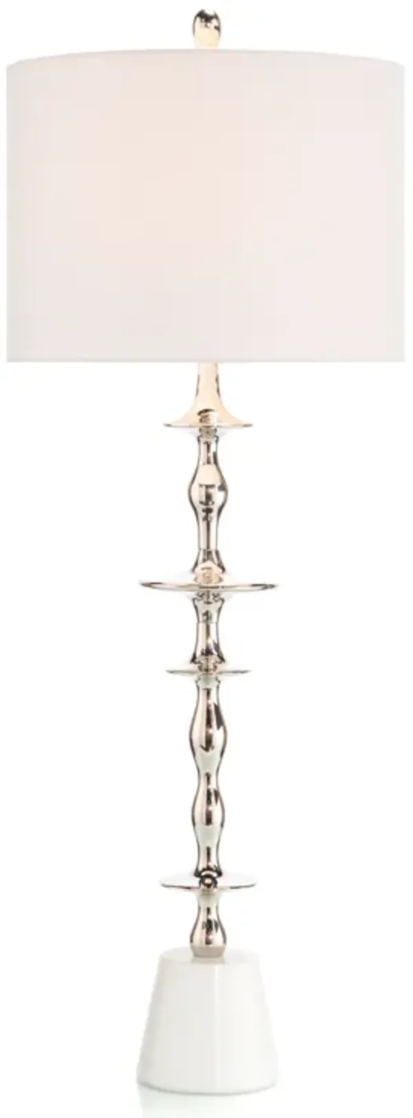 Polished Nickel Buffet Lamp