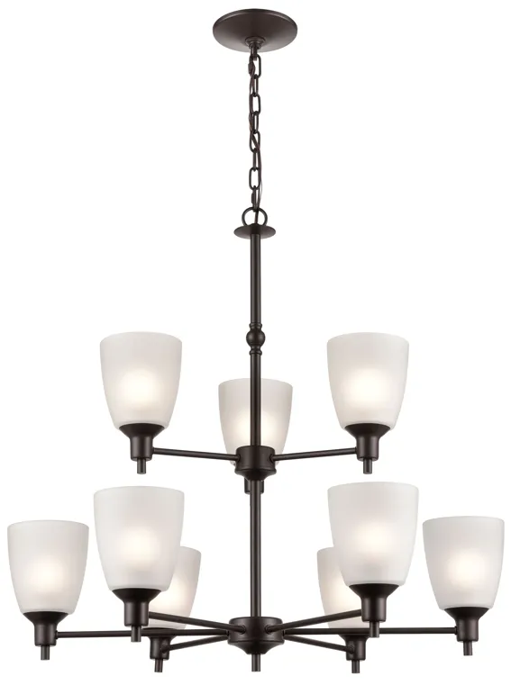 Bronze Jackson 29'' Wide 9-Light Chandelier