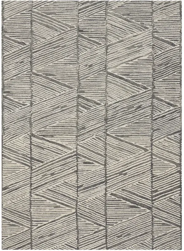 Colorado CLR01 Gray/White 5'3" x 7'3" Rug