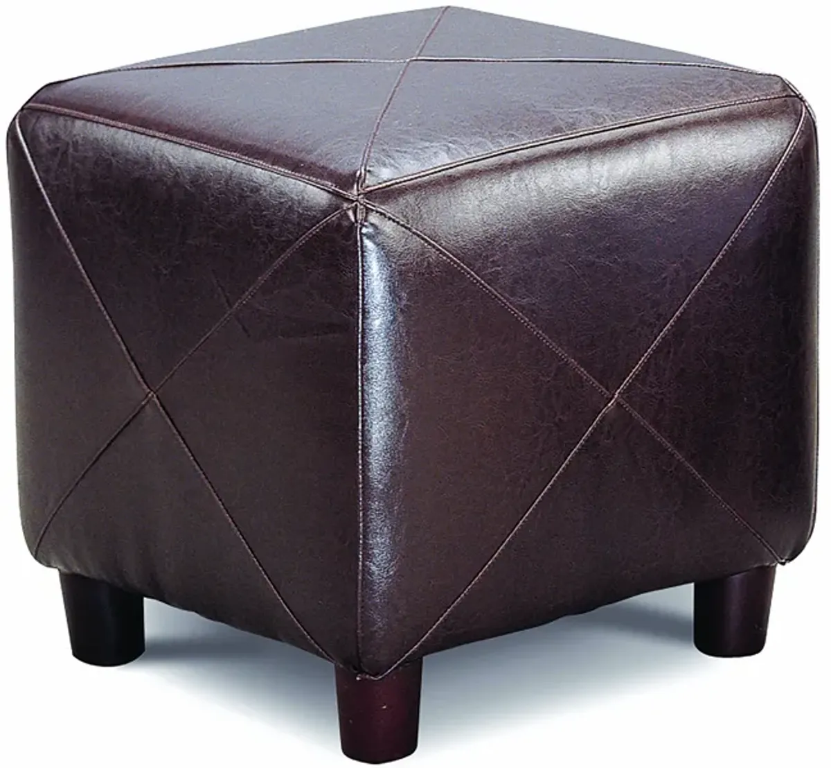 Cube Ottoman Brown