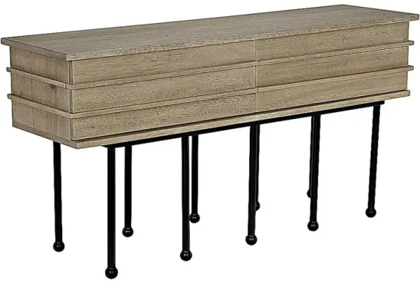 Oliver Console, Washed Walnut