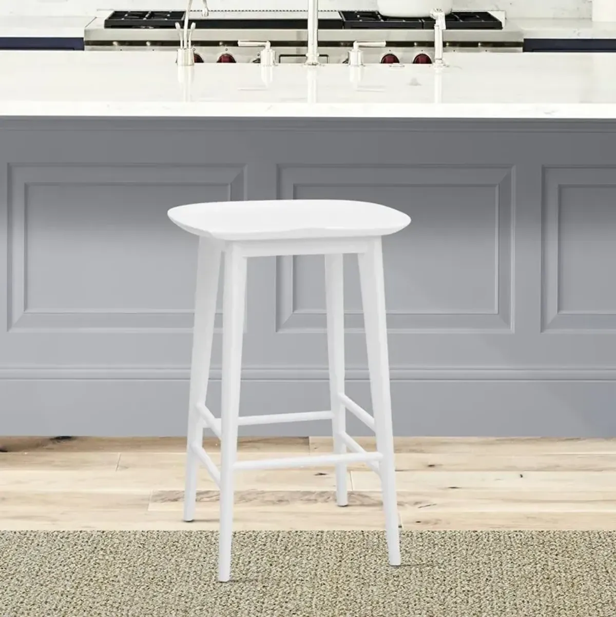 Hilton Counter Stool White