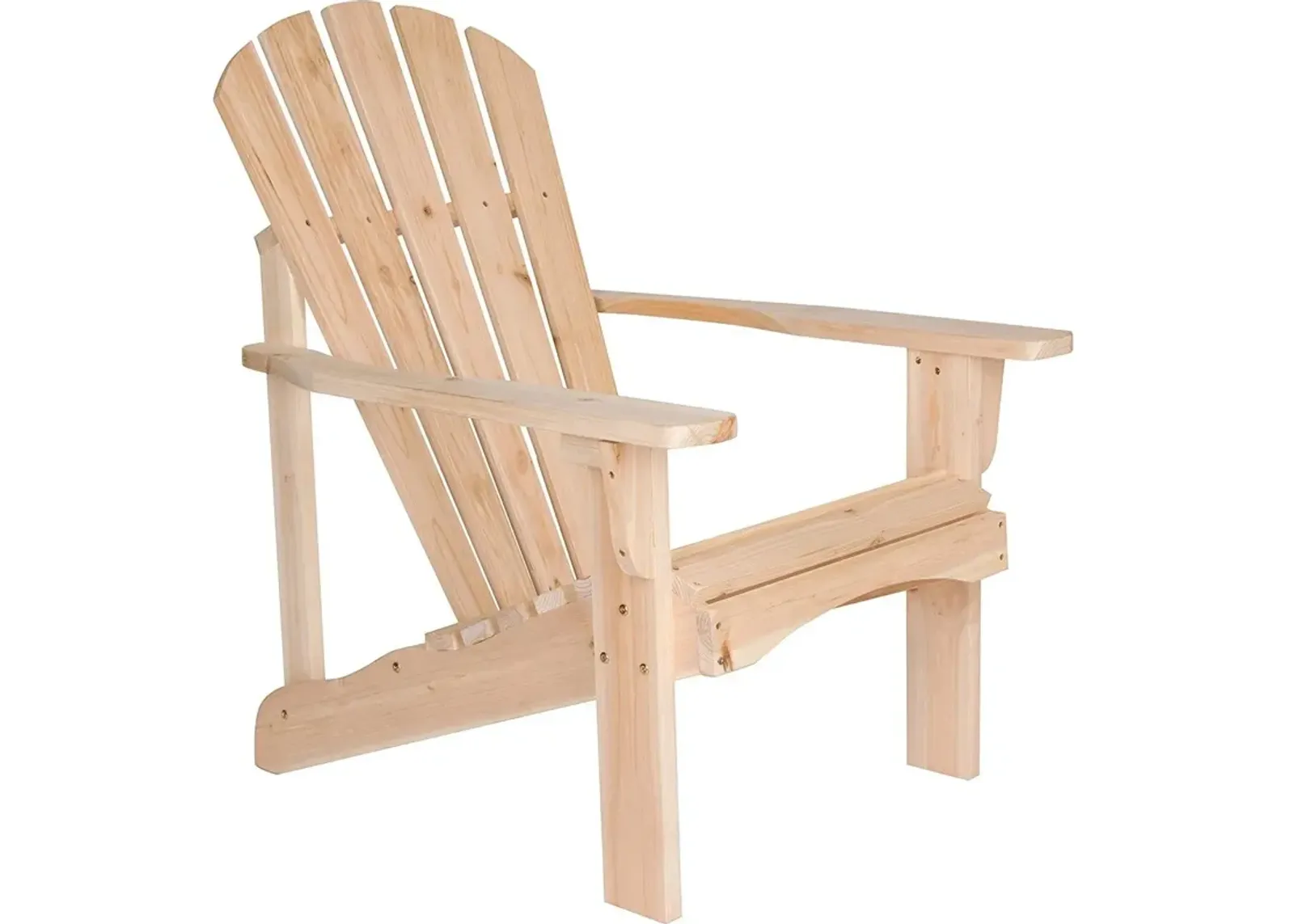 Hivvago Ergonomic Natural Cedar Wood Adirondack Chair