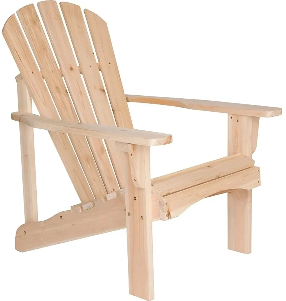 Hivvago Ergonomic Natural Cedar Wood Adirondack Chair