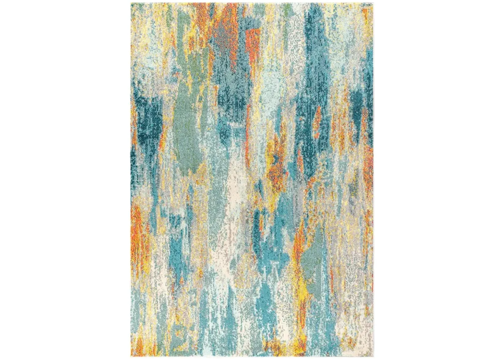 Contemporary Pop Modern Abstract Vintage Waterfall Area Rug