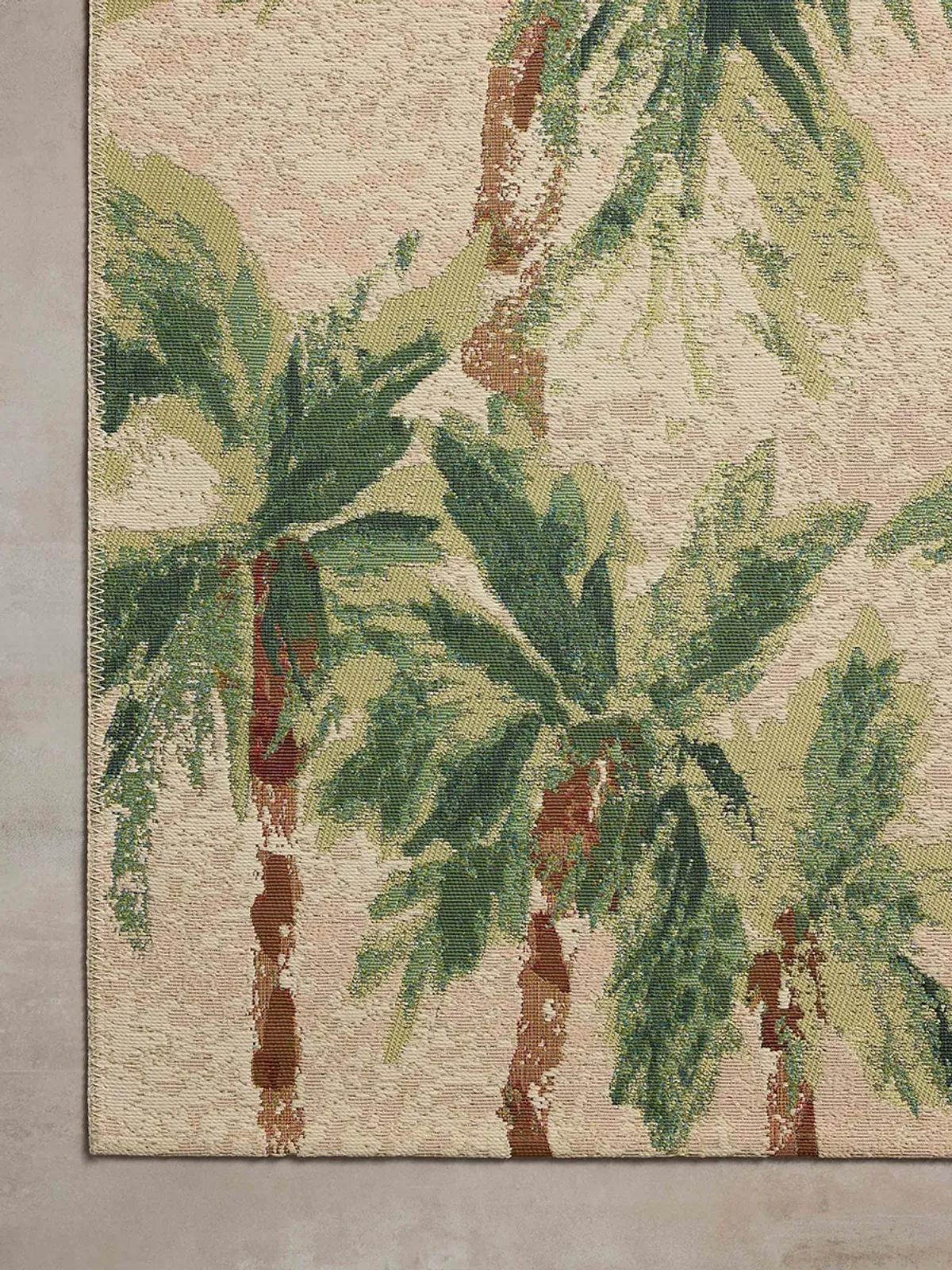 Botanical BOT04 Clay/Green 5'3" x 7'8" Rug by Loloi II