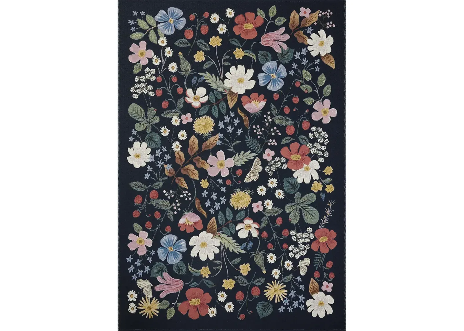 Perennial PRN-02 Black 7''10" x 11''2" Rug by Rifle Paper Co.