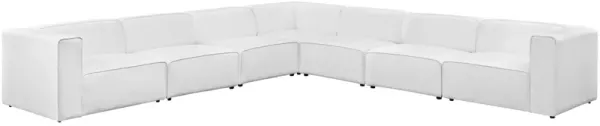 Mingle Vegan Leather 3-Piece Sectional Sofa