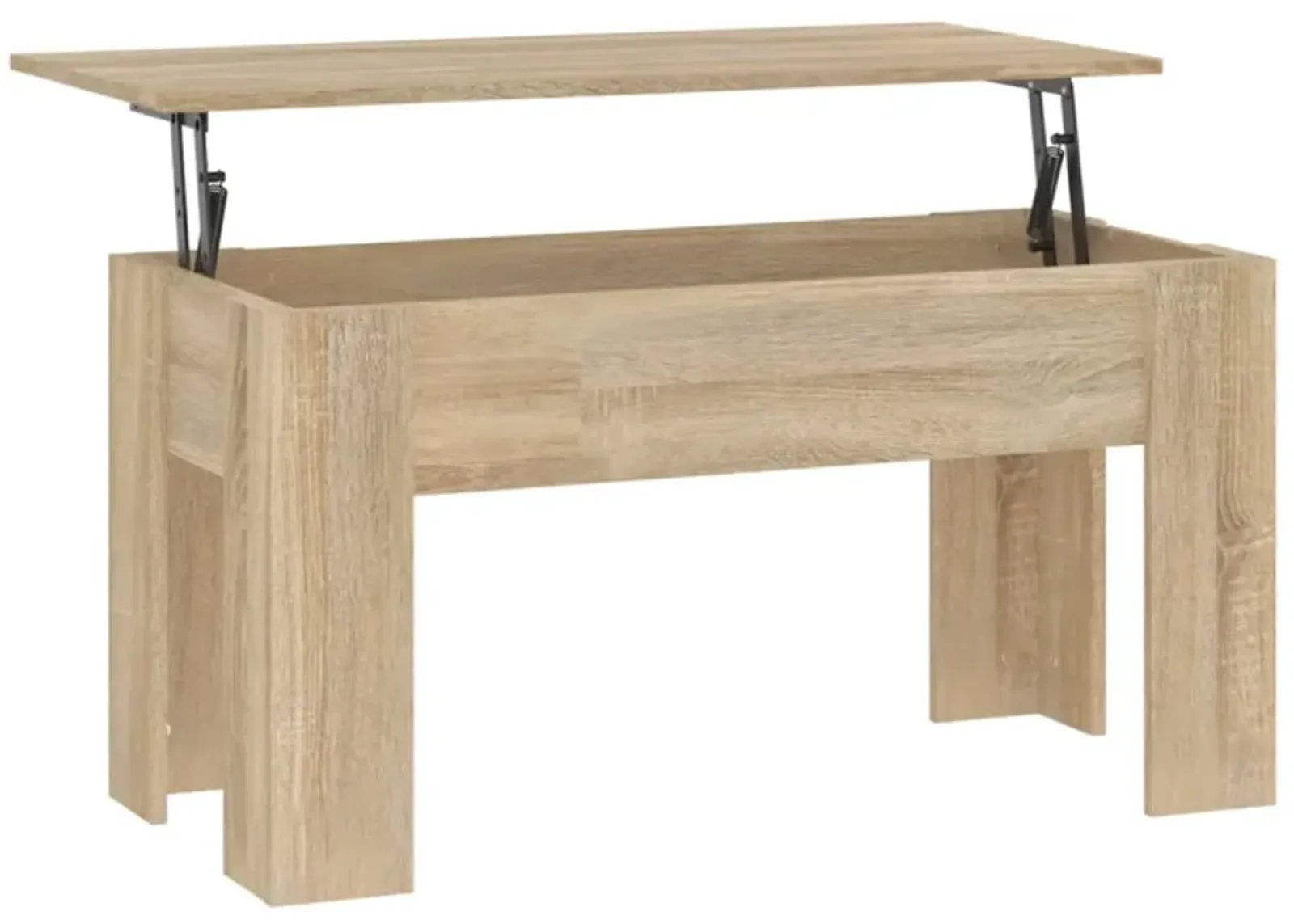 vidaXL Coffee Table Sonoma Oak 39.8"x19.3"x20.5" Engineered Wood