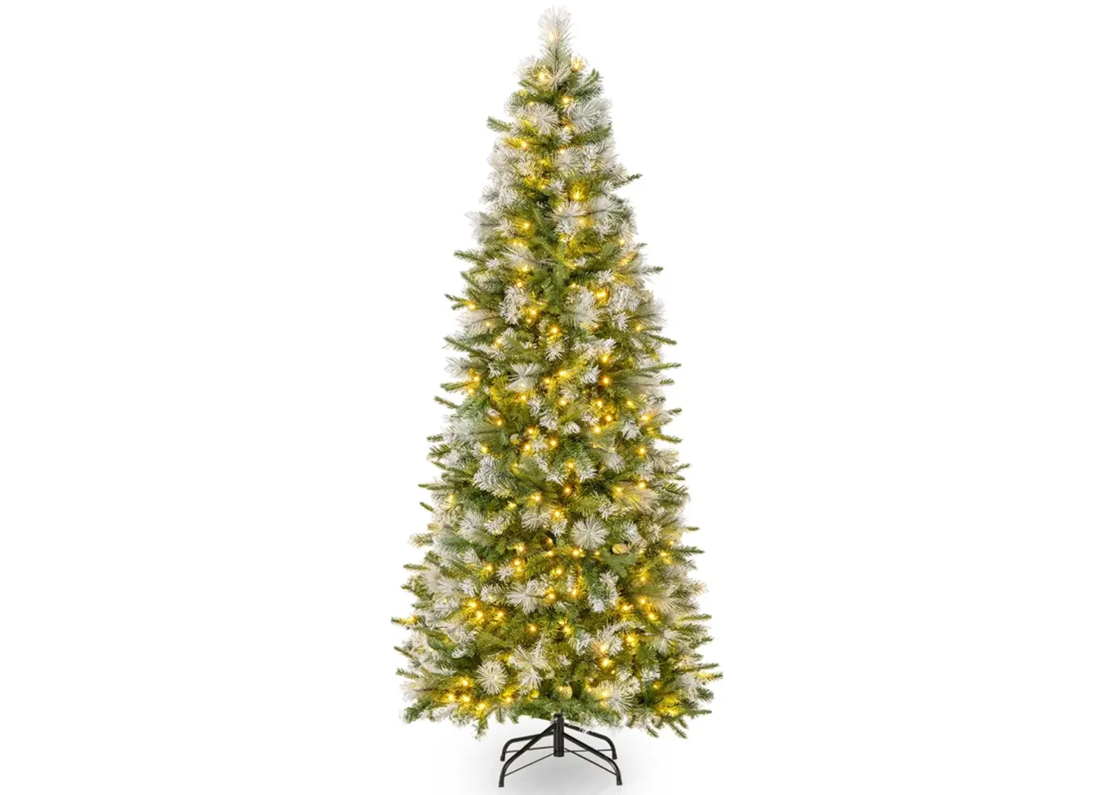 6/7.5/9 FT Artificial Christmas Tree with Warm-White LED Lights