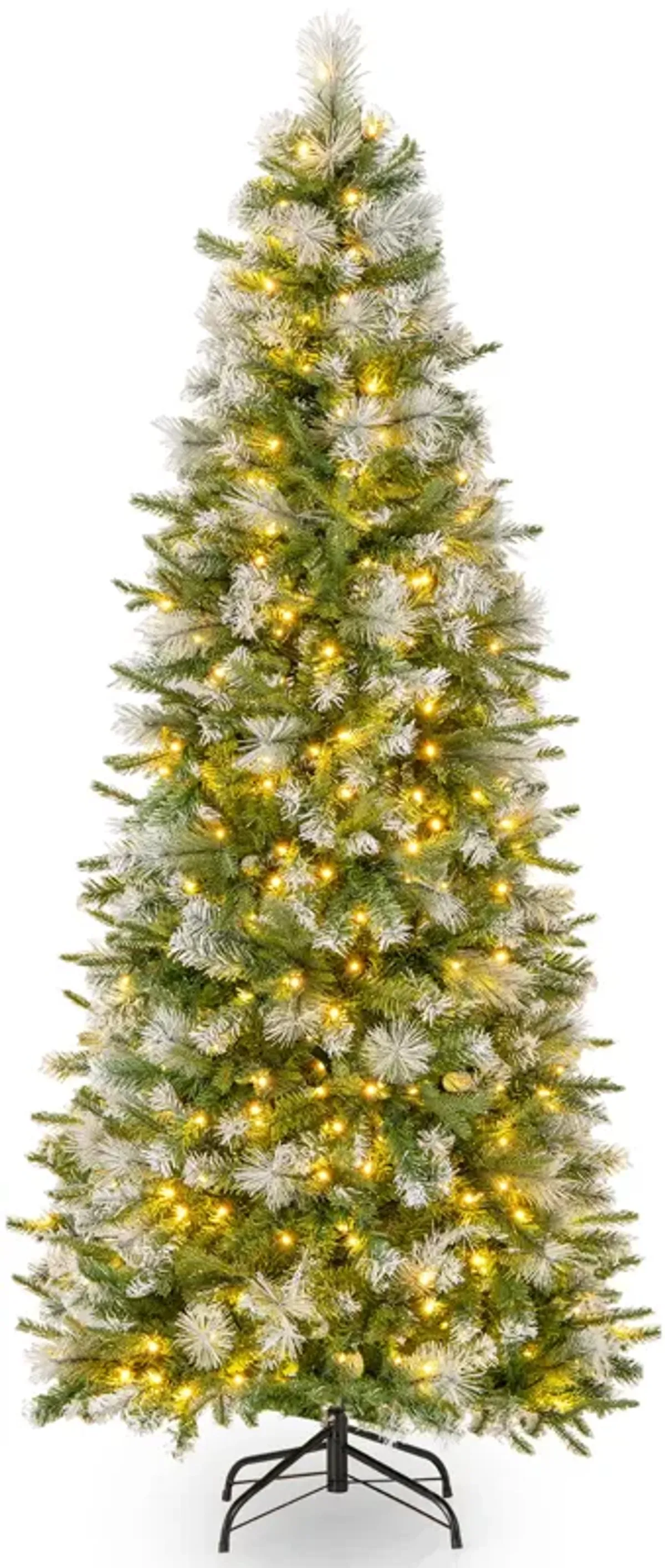 6/7.5/9 FT Artificial Christmas Tree with Warm-White LED Lights