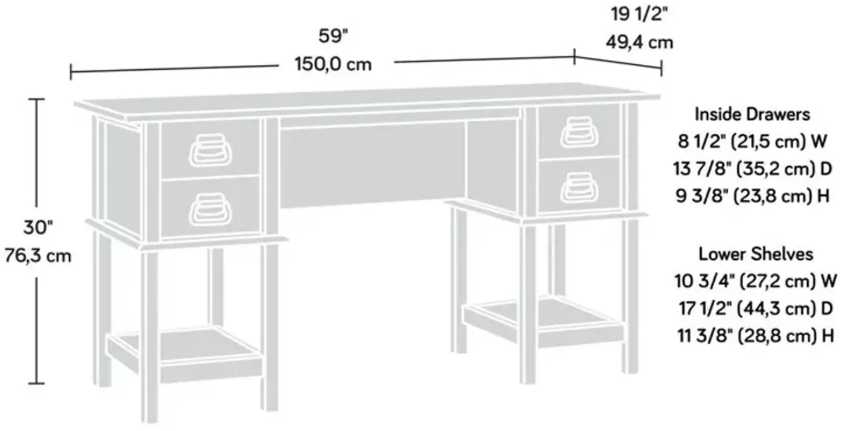 Sauder Viabella Desk Cuc