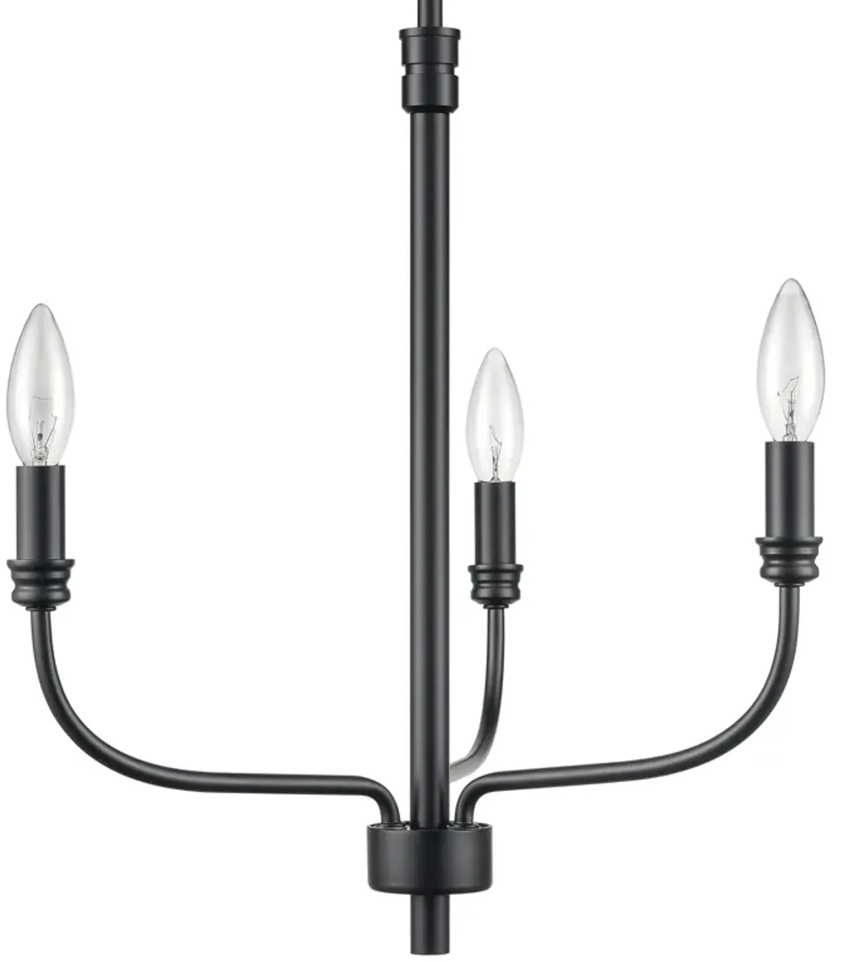 Newland 17'' Wide 3-Light Black Chandelier