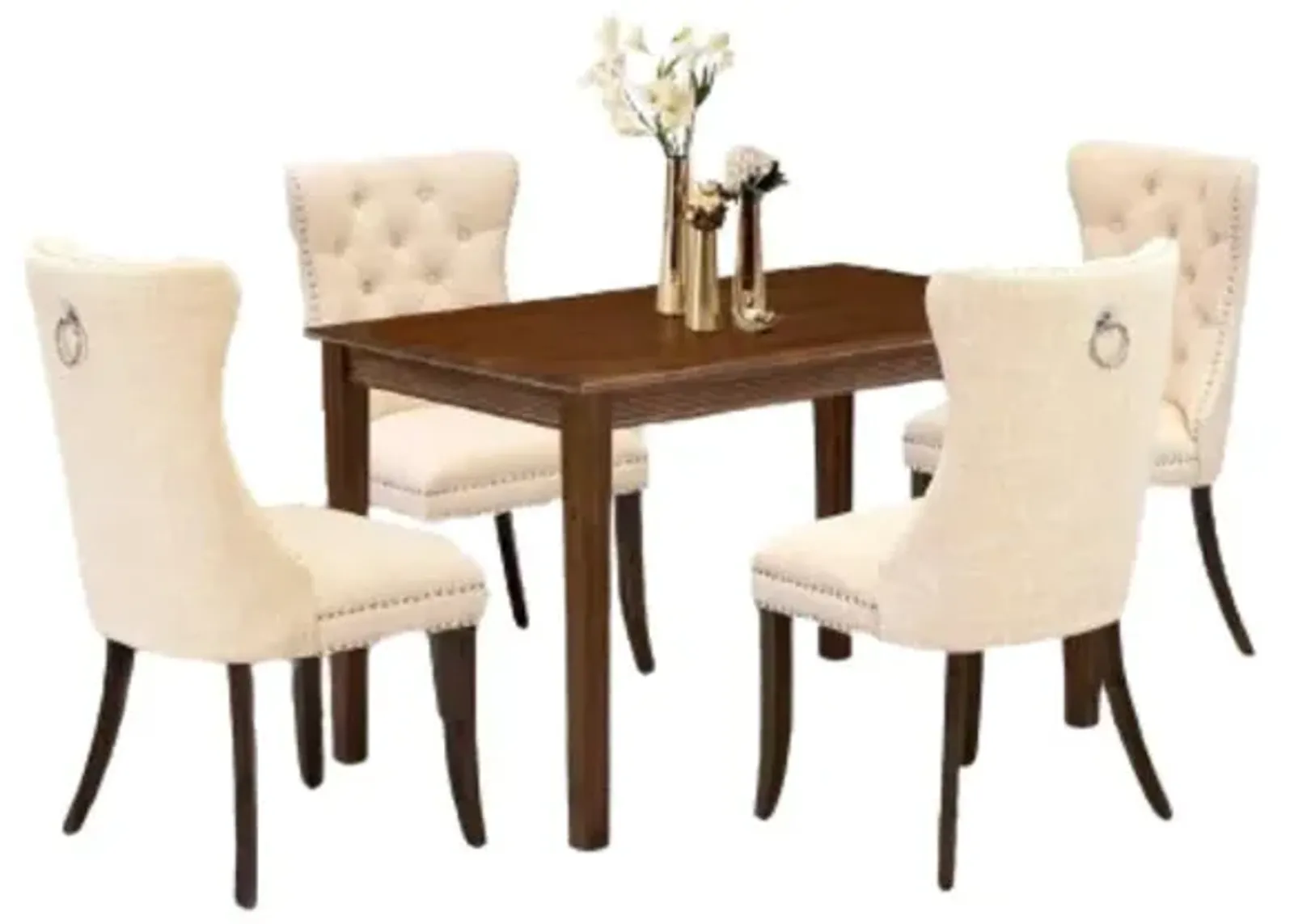 5 Piece Dining Table Set Consists of a Rectangle Kitchen Table