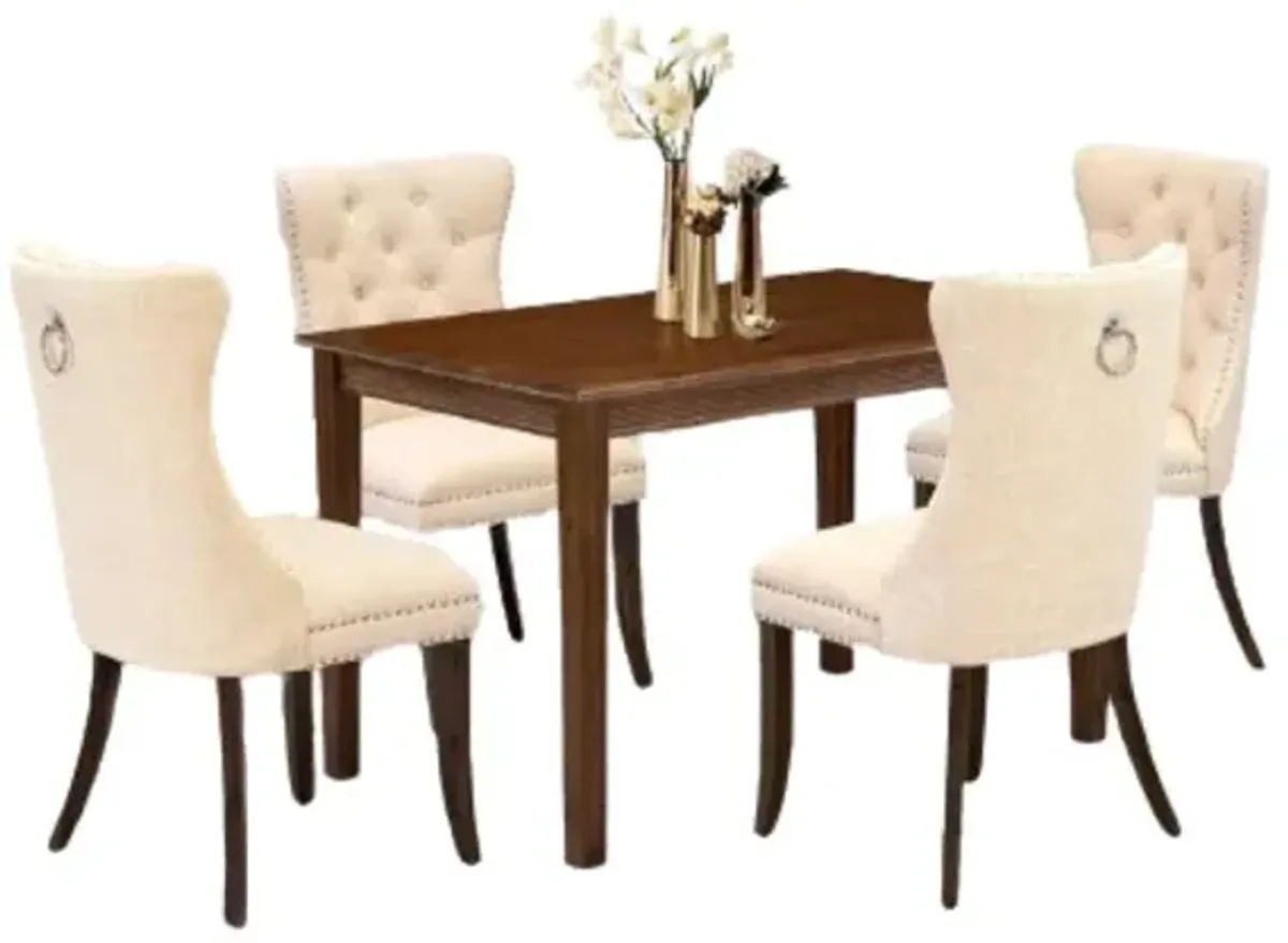 5 Piece Dining Table Set Consists of a Rectangle Kitchen Table