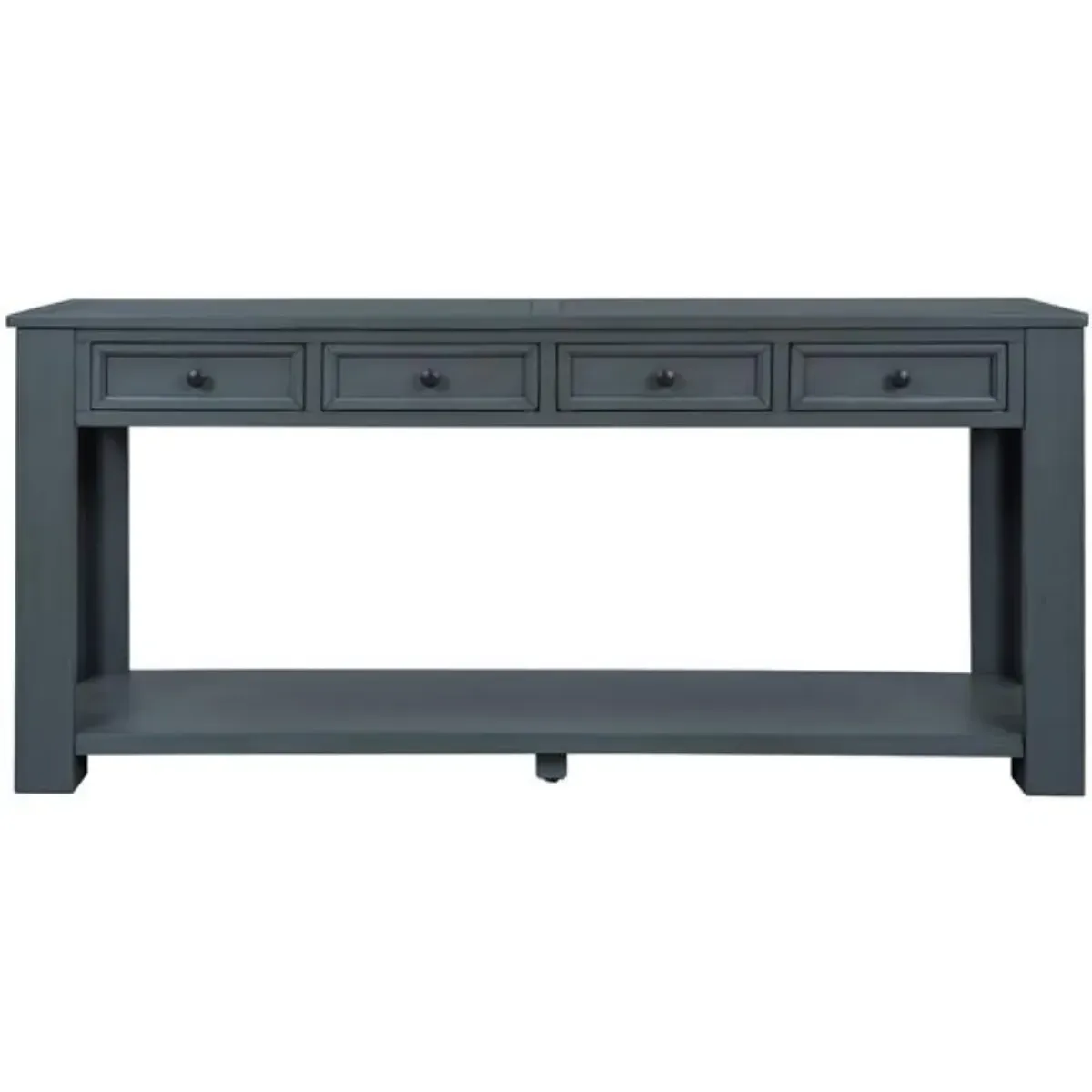 Entryway Console Table with Storage Drawers and Bottom Shelf for Home Organization