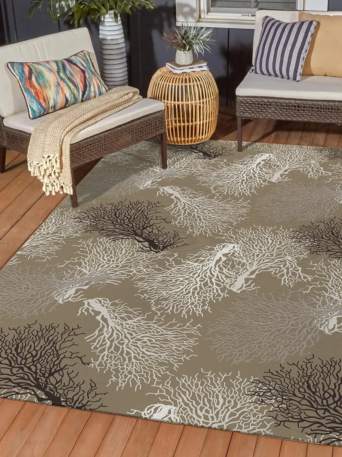 Seabreeze SZ3 Taupe 10' x 14' Rug