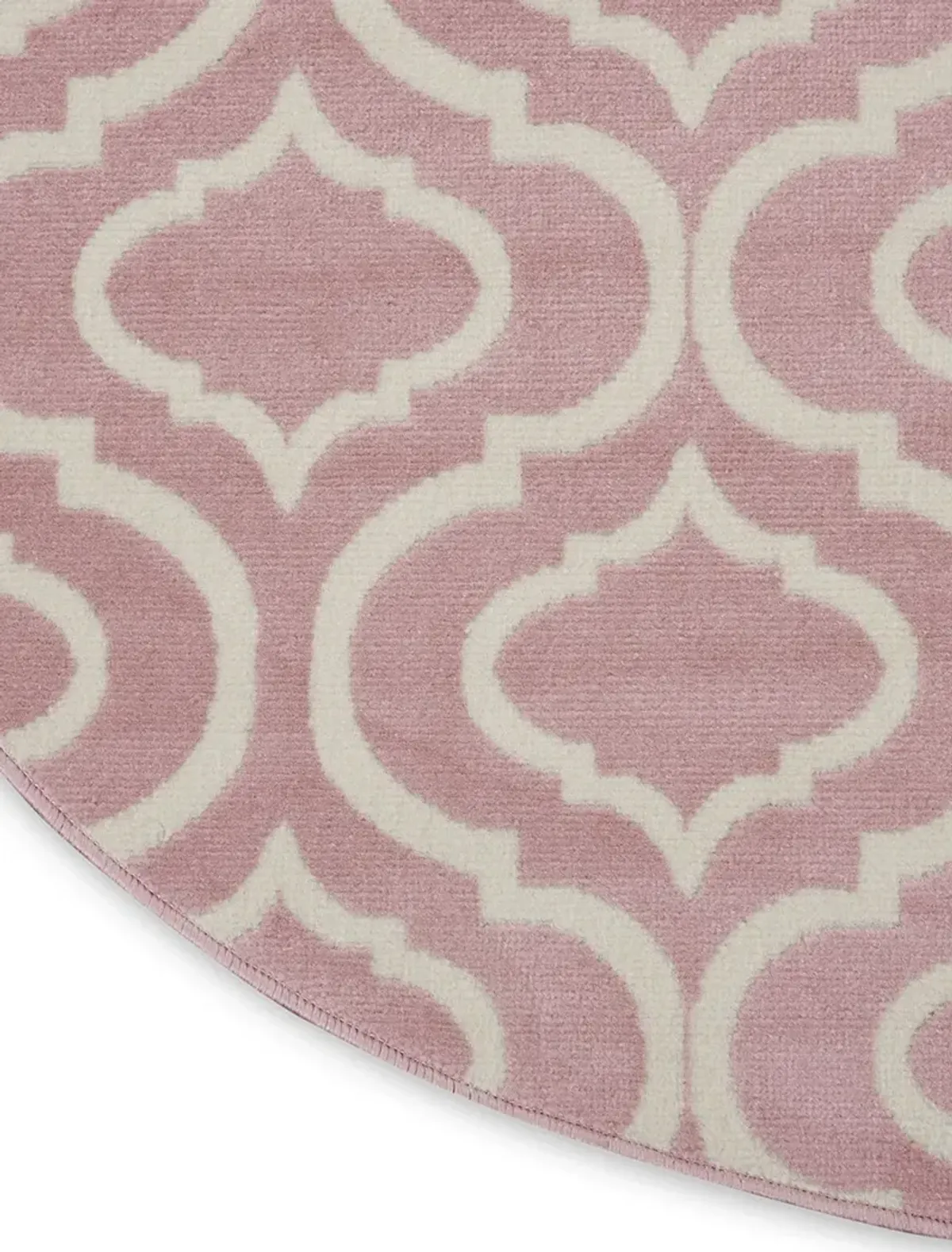 Jubilant JUB19 Pink 5'3" x Round Rug