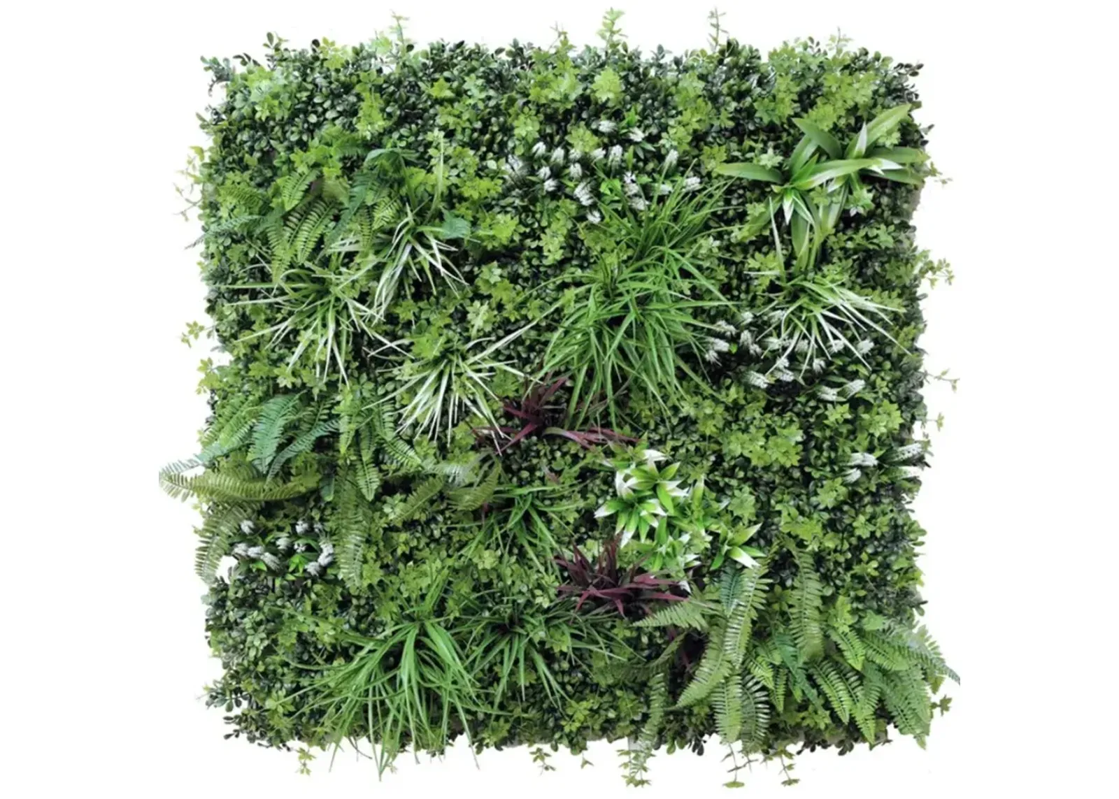 Luxury Tropical Vista Artificial Vertical Garden 40" x 40" 11SQ FT Commercial Grade UV Resistant