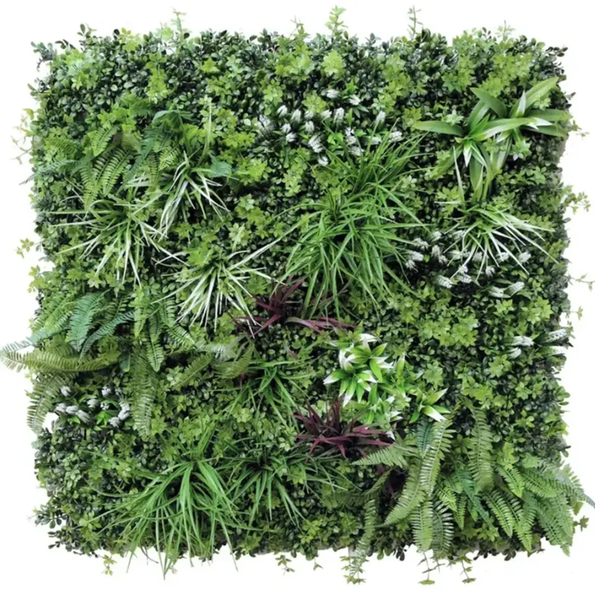 Luxury Tropical Vista Artificial Vertical Garden 40" x 40" 11SQ FT Commercial Grade UV Resistant