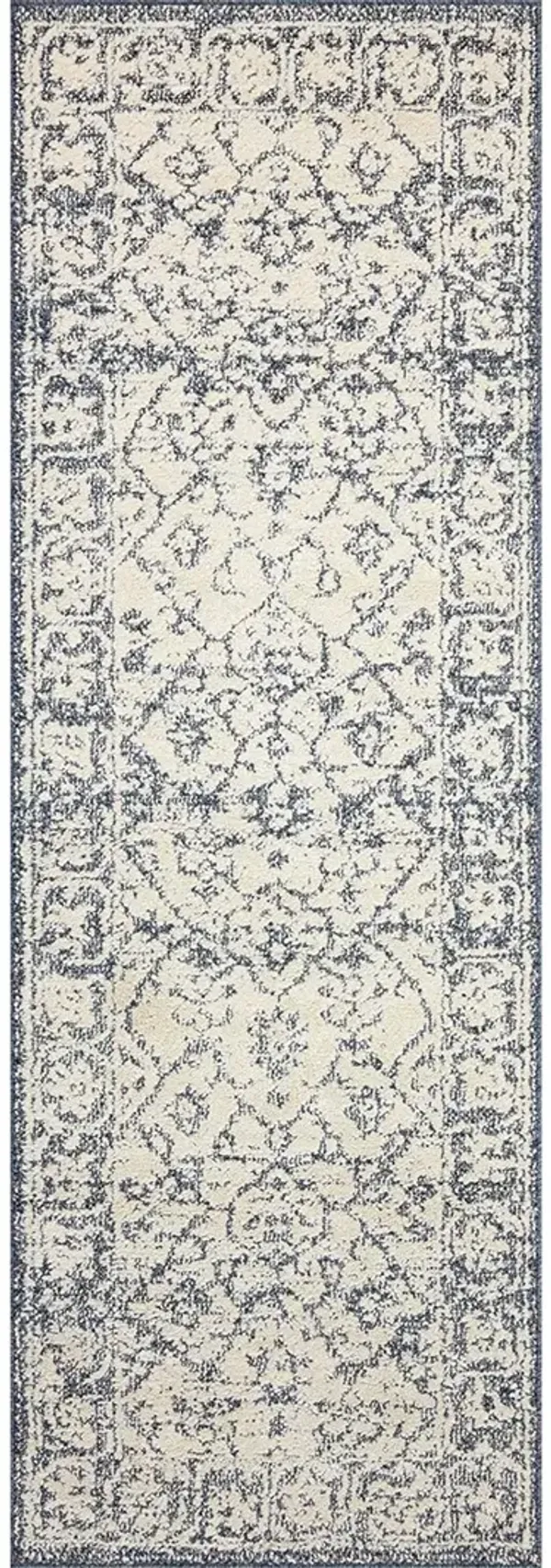 Gigi Ivory/Blue 2'7" x 7'6" Runner Rug by Magnolia Home by Joanna Gaines x Loloi