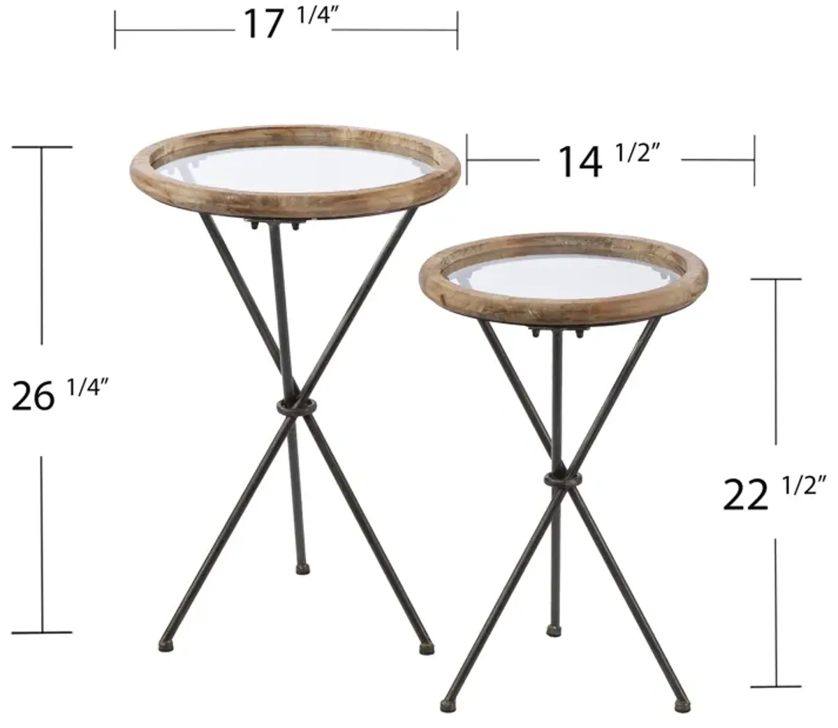 Mary 2-Piece Accent Table Set