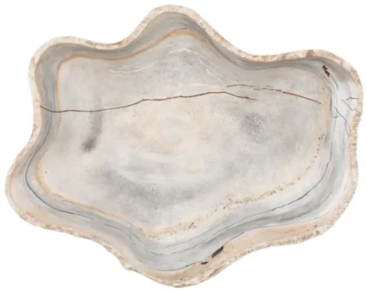 Cast Wall Small Onyx Bowl in Faux Finish