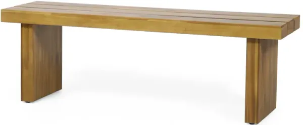 Merax Outdoor Indoor Wood Bench Dining Chair