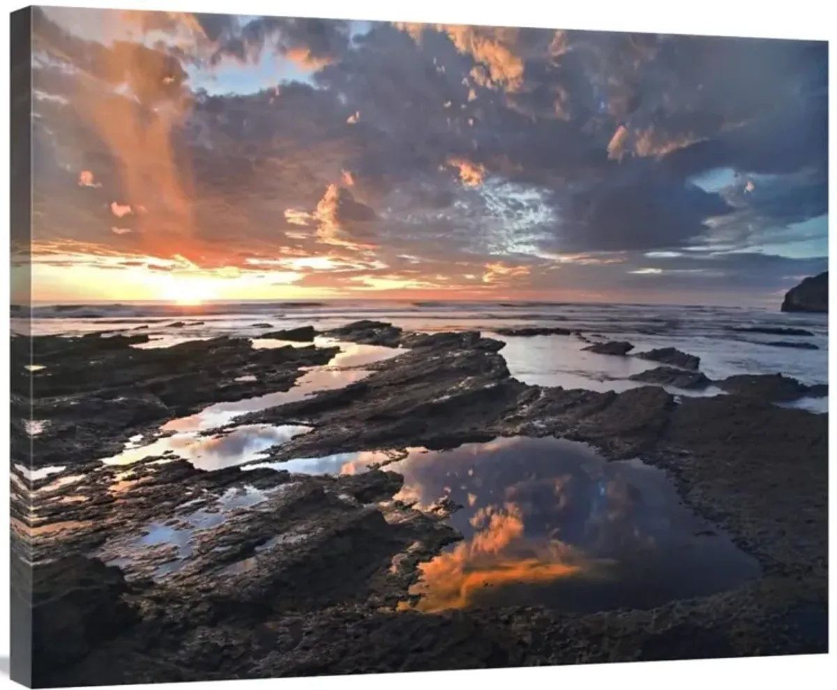 Pelada Beach at sunset, Costa Rica-Canvas Art-35x28