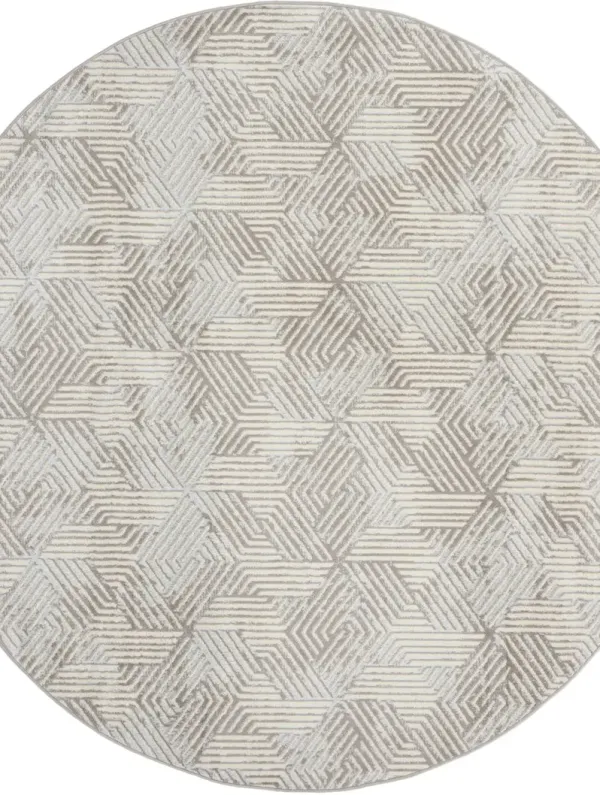 Grafix GRF39 Gray 8'6" x 12' Rug