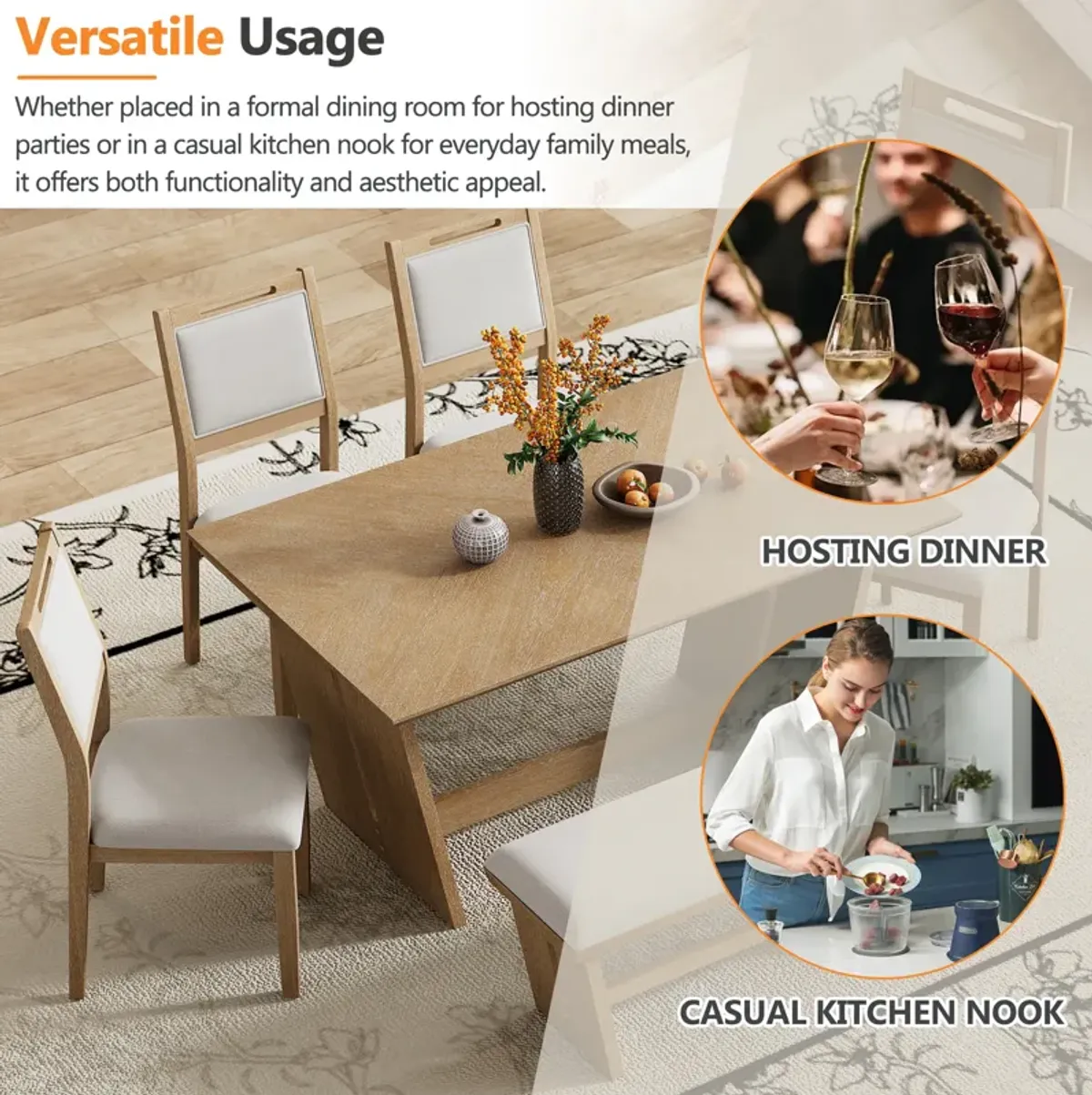 Merax 6-Piece Retro Dining Set